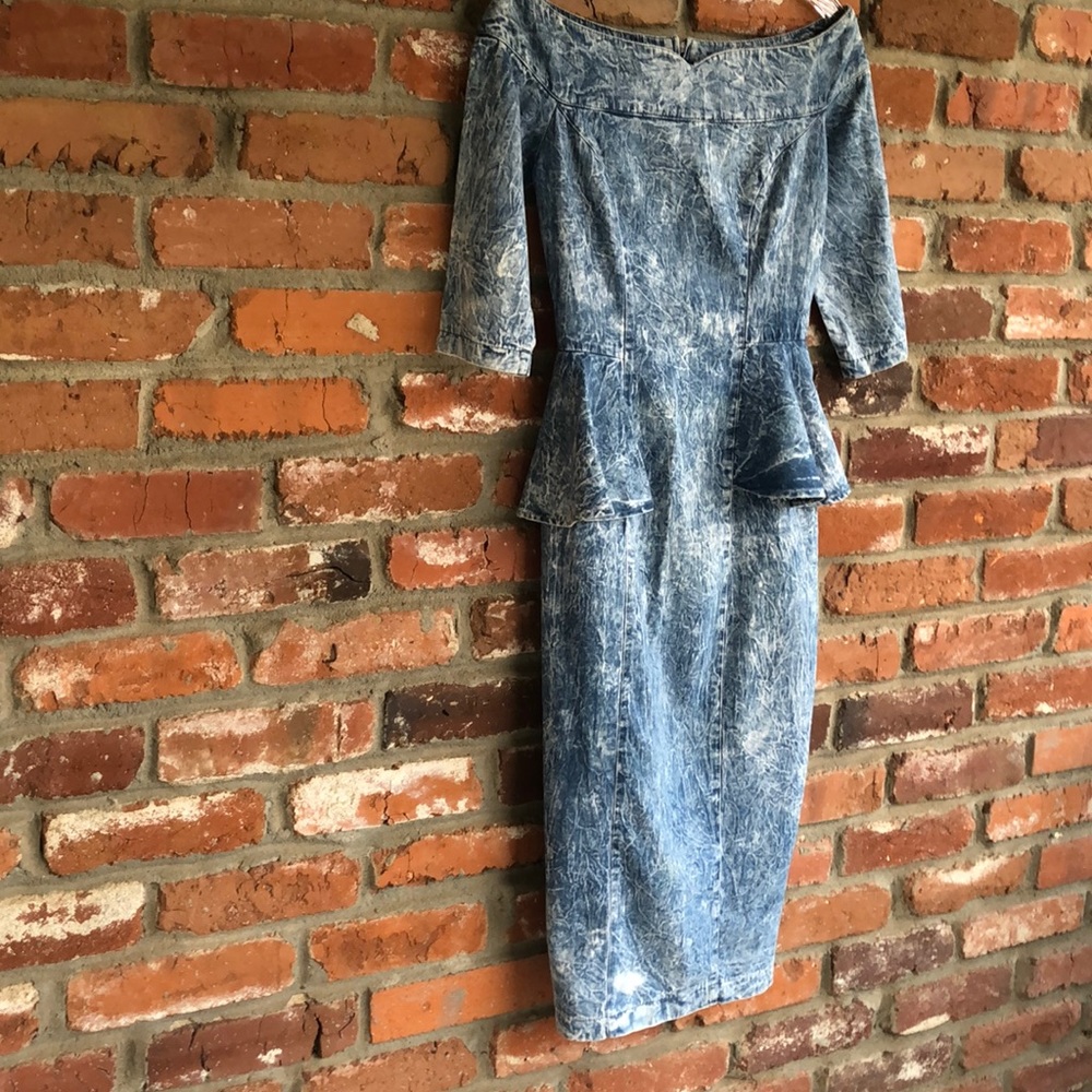 Young Edwardian vintage 1980’s denim dress